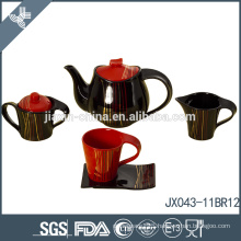 Porcelain decal design colorful customized acid-resistant the tea set